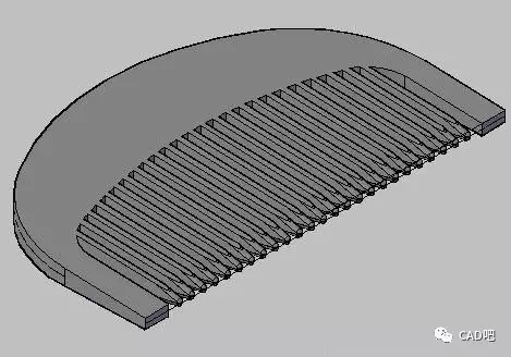 CAD教程—AutoCAD三维建模梳子的图15